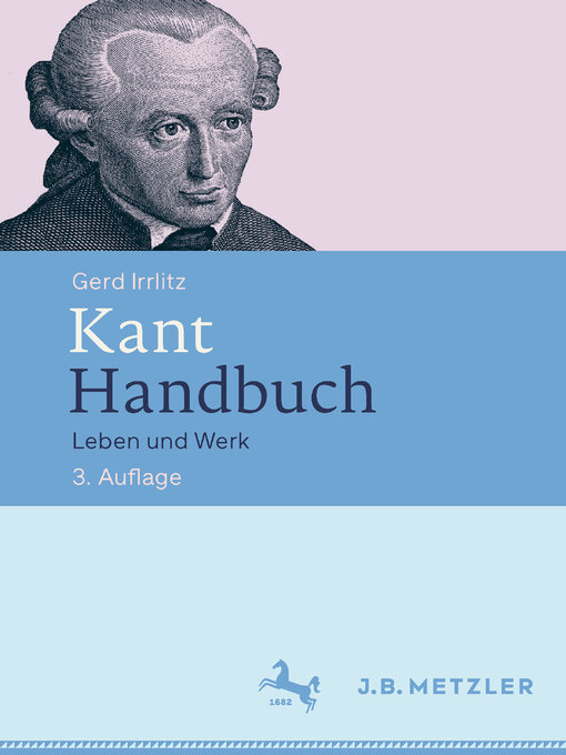 Title details for Kant Handbuch by Gerd Irrlitz - Available